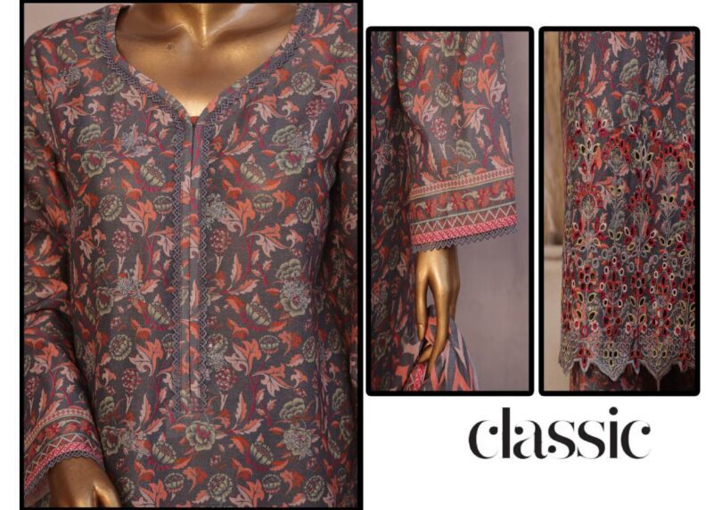BIN SAEED RONAQ-E-EID EXCLUSIVE EMBROIDERED 3 PC LAWN - Image 2